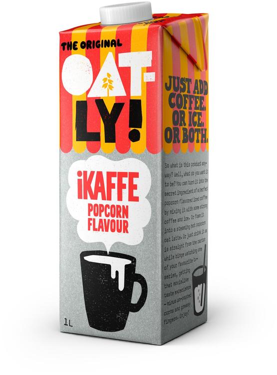 Oatly iKaffe Kaurajuoma kahviin Popcorn-makuinen 1 L UHT