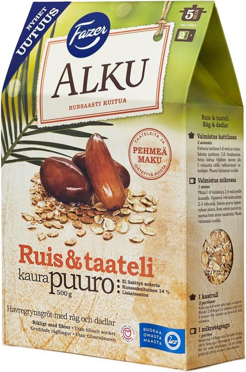 Fazer Alku Ruis & taateli kaurapuuro 500 g