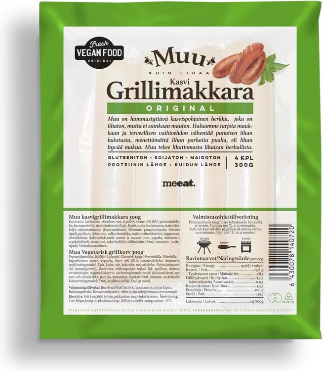 MUU Kasvigrillimakkara 300 g