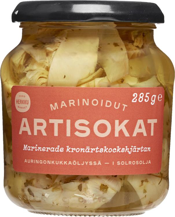 Herkku marinoidut artisokansydämet auringonkukkaöljyssä 285 g