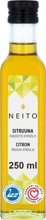 Apetit Neito Puristettu sitruunanmakuinen rypsiöljy 250ml