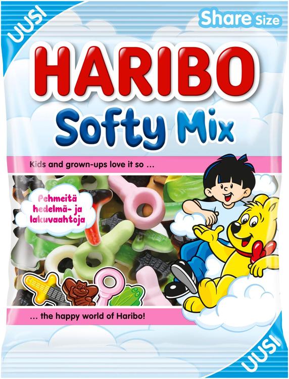 HARIBO Softy Mix 250 g Karkkipussi