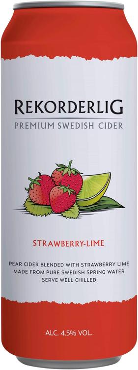 Rekorderlig Mansikka-Lime siideri 4,5% 0,5l tlk