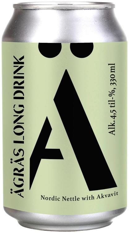 Ägräs Long Drink Nordic Nettle with Akvavit 4,5% 33cl tlk