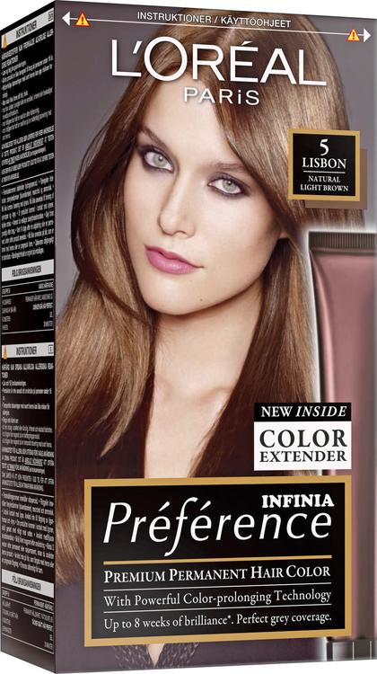 L'Oréal Paris Préférence 5.0 Rome Light Brown Vaalenaruskea kestoväri 1kpl