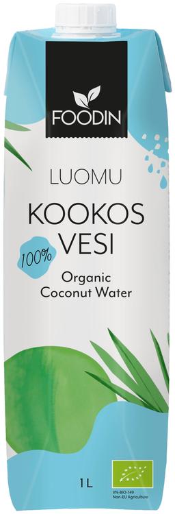 Foodin luomu kookosvesi 1000ml