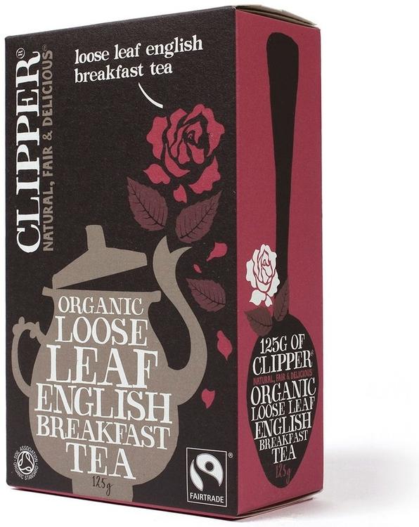 Clipper Luomu ja Reilun kaupan English Breakfast irtotee 125g