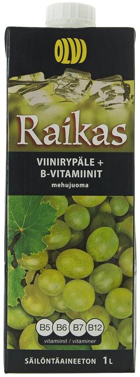 OLVI Raikas Viinirypäle + B-vitamiinit mehujuoma 1,0 l