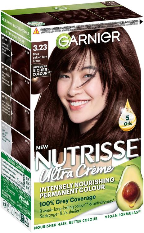 Garnier Nutrisse Ultra Creme 3.23 Deep Golden Dark Brown Tumma Kullanruskea kestoväri 1kpl