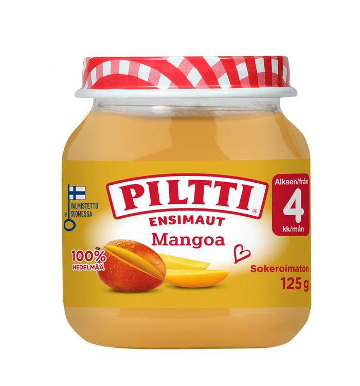 Piltti Ensimaut 125g Mangoa hedelmäsose 4kk