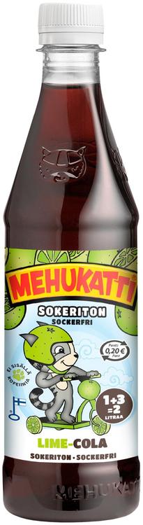 Mehukatti Sokeriton Lime-colamehujuomatiiviste 1+3 0,5 L