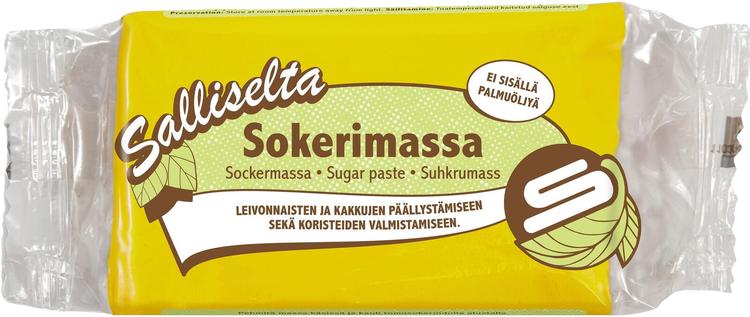 Salliselta Sokerimassa keltainen 250g