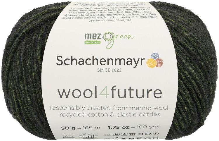 Schachenmayr neulelanka Wool4future 50g sammalen vihreä