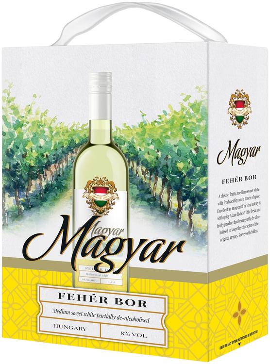 Magyar Feher Bor 8% 3L BIB