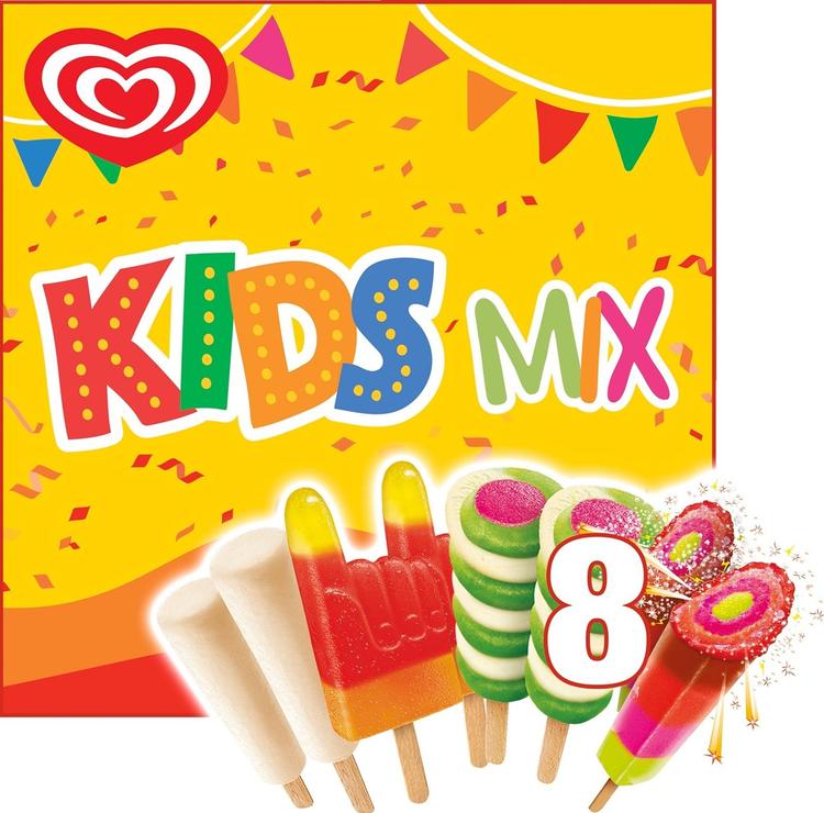 KIDS MIX Jäätelö Monipakkaus 398ml/360g 8 kpl