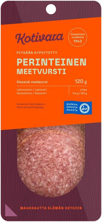 Kotivara Perinteinen meetvursti 120 g