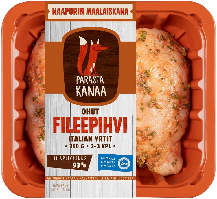 Naapurin Maalaiskanan ohut fileepihvi, Italian yrtit 350g