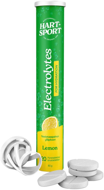 Hart-Sport Electrolytes Poretabletti sitruuna 20 tbl