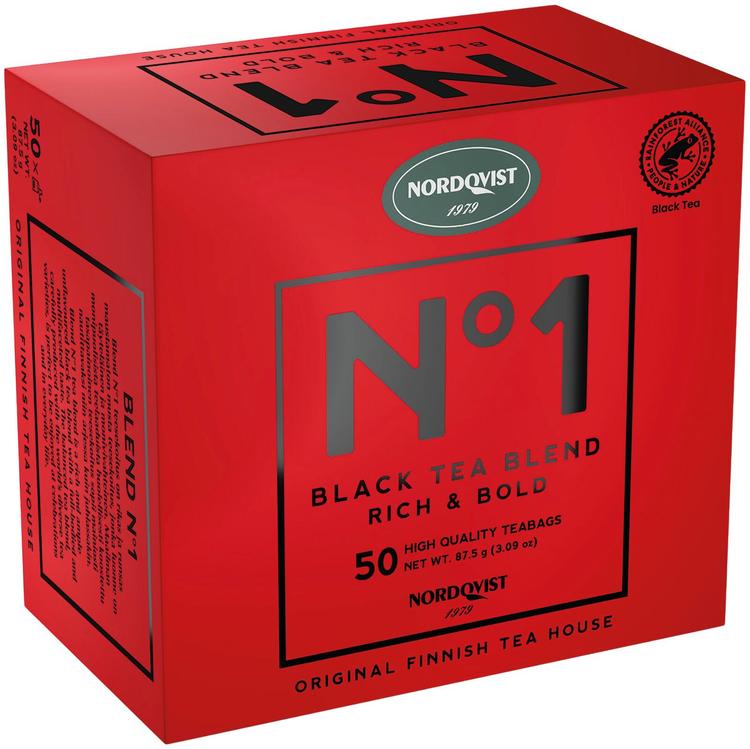 Nordqvist Blend No 1 musta pussitee 50x1,75g RFA