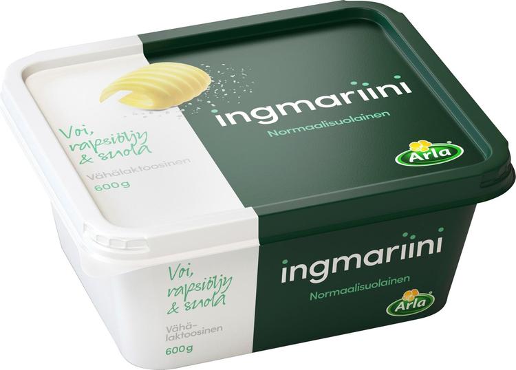 Ingmariini 600 g normaalisuolainen vähälaktoosinen levite