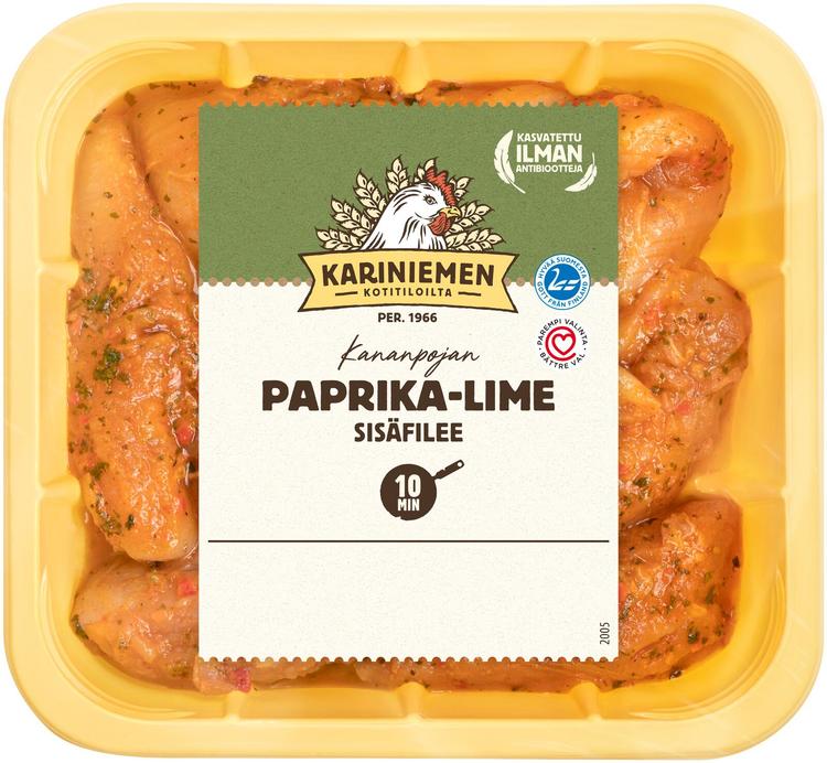 Kariniemen Kananpojan sisäfilee paprika-lime 400 g