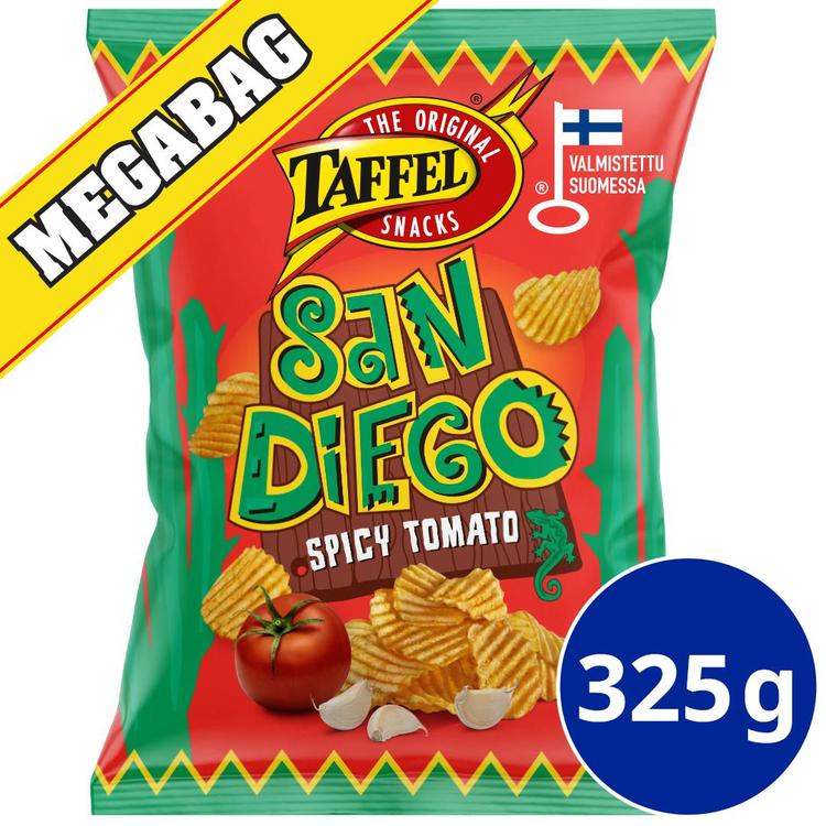 Taffel San Diego spicy tomato maustettu sipsi 325g