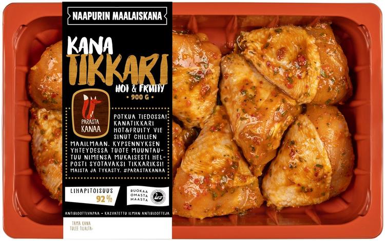 Naapurin Maalaiskanan kanatikkari, hot&fruity 900g