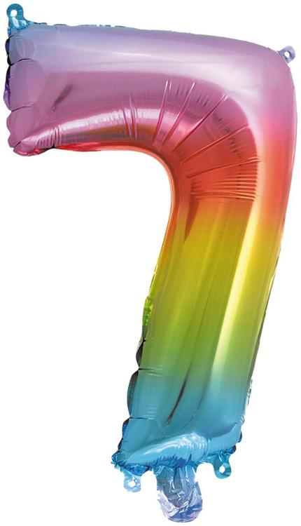 Decorata Party foliopallo Rainbow 35 cm No. 7