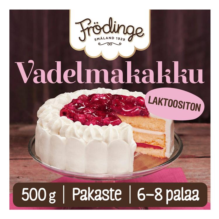 Frödinge laktoositon vadelmakakku 500g