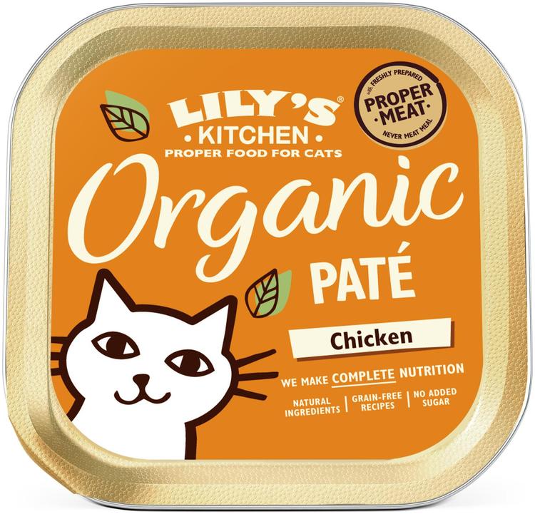 Lily's Kitchen 85g Organic Paté kanaa luomukissanruoka