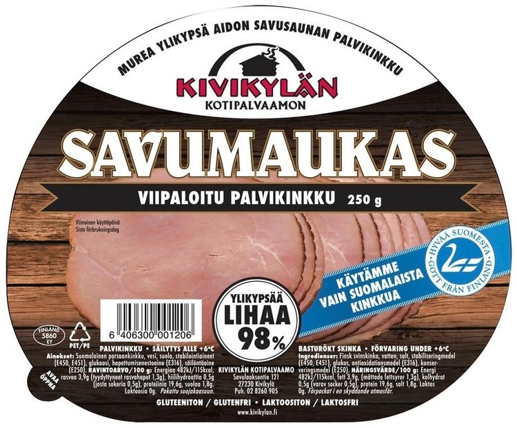 Kivikylän Savumaukas  maalaispalvikinkku 250g