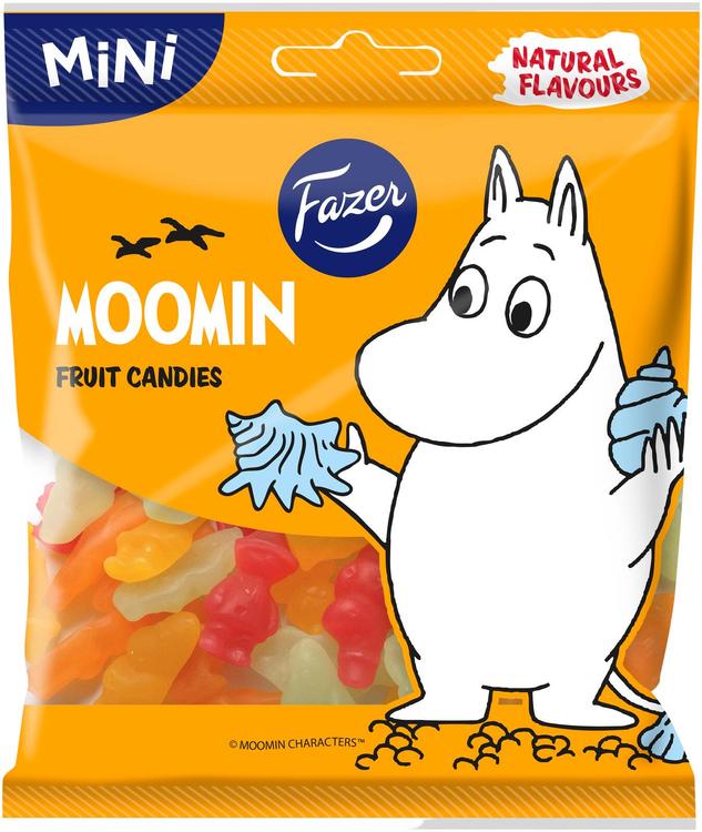 Fazer Moomin hedelmäkarkkipussi 80g