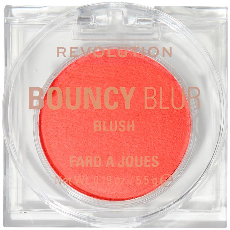Revolution bouncy blur blush cheek+lip poski ja huulimeikkivoide 5,5g coral blur burst