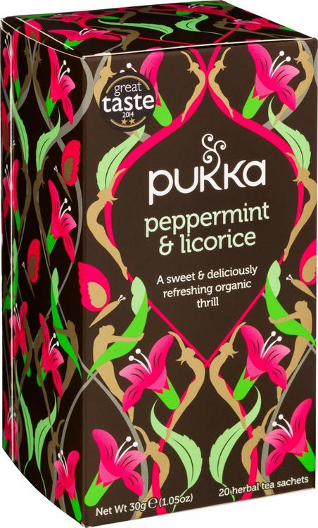 Pukka Yrttitee Peppermint & Licorice 20p