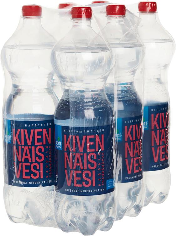 Kotimaista 6 x Kivennäisvesi karpalo 1,5l