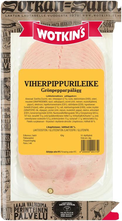 Wotkin´s 150g Viherpippurileike leikkelemakkara