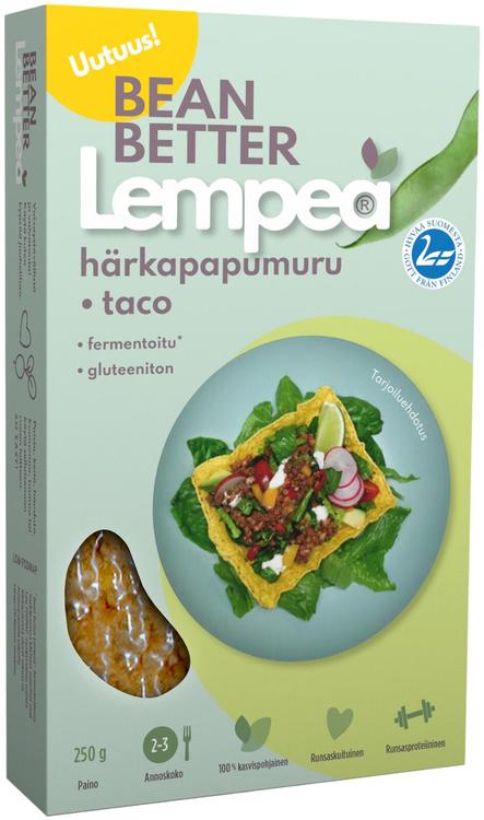 Bean Better Lempeä Taco Fermentoitu härkäpapumuru