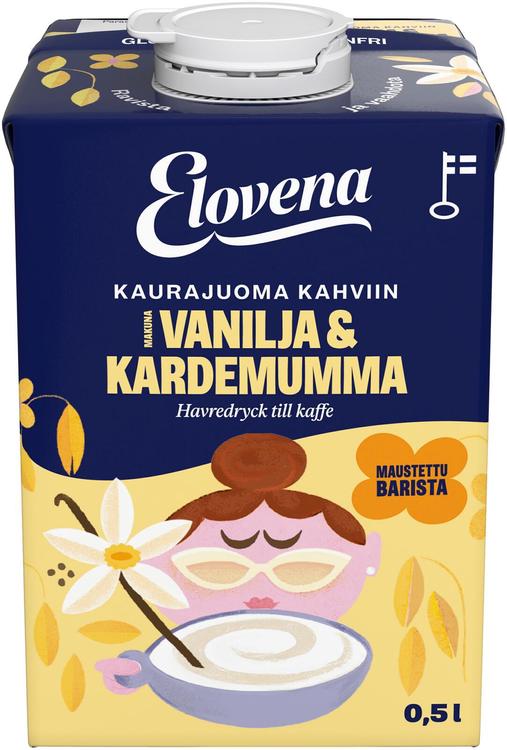 Elovena 0,5l vanilja & kardemumma kaurajuoma kahviin