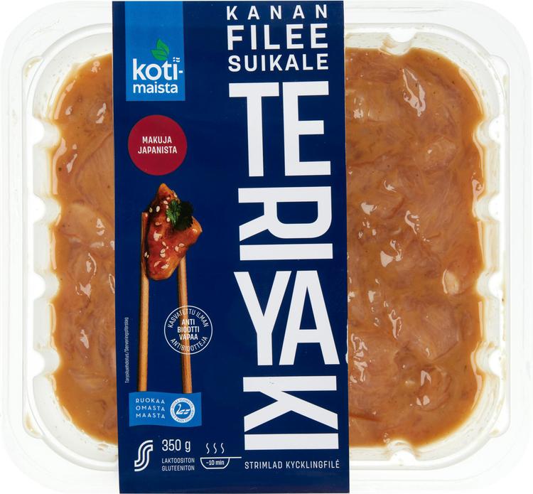 Kotimaista Kanan fileesuikale teriyaki 350g