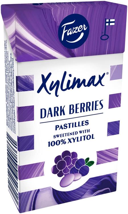 Fazer Xylimax Dark Berries täysksylitolipastilli 38g