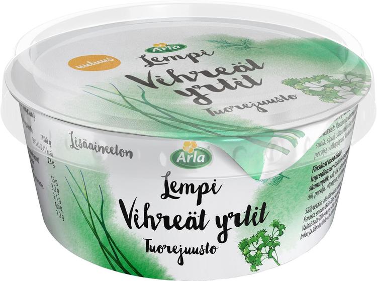 Arla Lempi Vihreät yrtit 160 g tuorejuusto