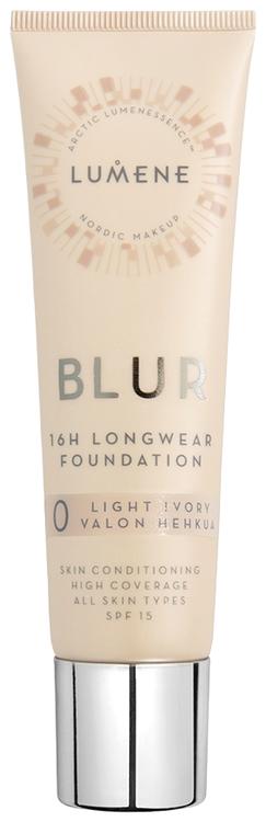 Lumene Blur Pitkäkestoinen meikkivoide SK15 0 Valon hehkua 30ml