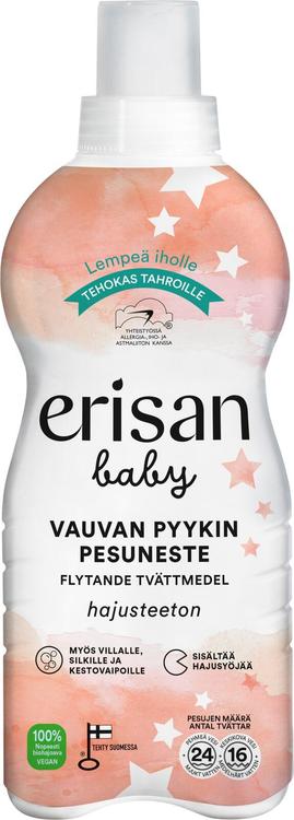 Erisan hajusteeton baby pyykinpesuneste 850 ml