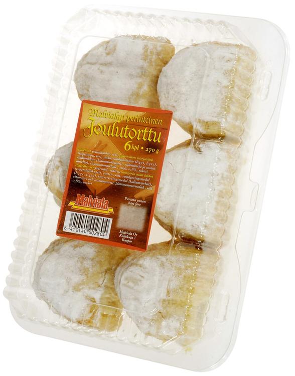 Malviala joulutorttu 6kpl 270g laukkutorttu