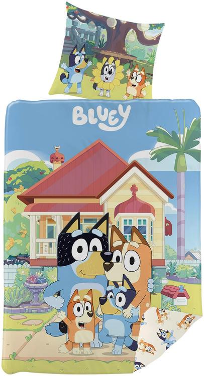 Bluey lasten pussilakanasetti 150x210+50x60 cm monivärinen