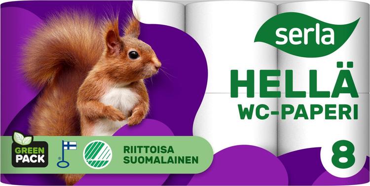 Serla Hellä WC-paperi 8rl valkoinen