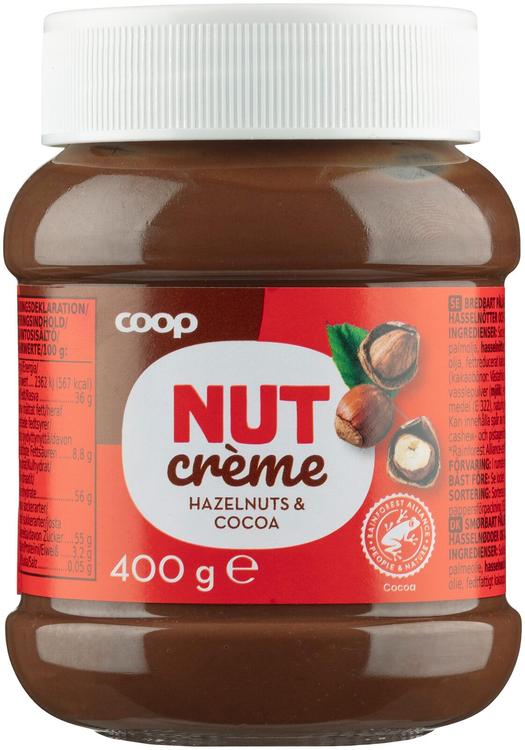 Coop hasselpähkinä-kaakaolevite 400 g