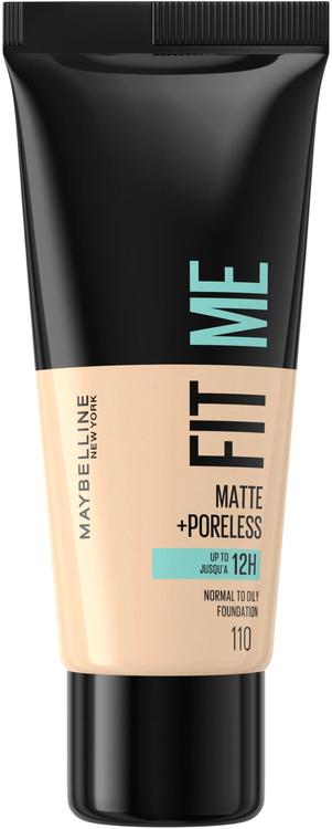 Maybelline New York  Fit Me Matte & Poreless 110 Porcelain -meikkivoide 30ml