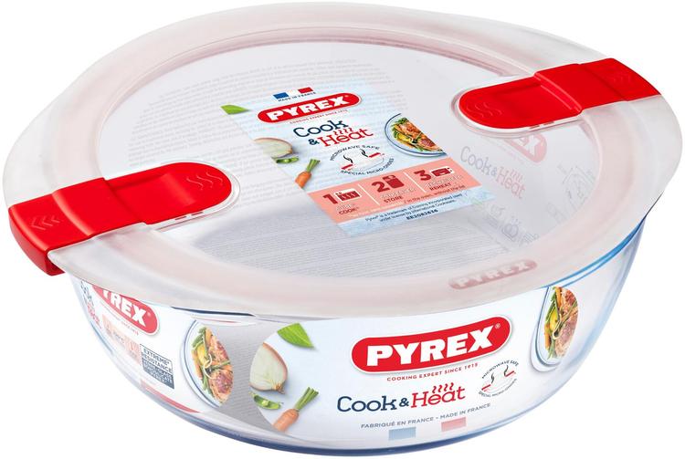 Pyrex Cook & Heat vuoka 1,1l kannella 18cm