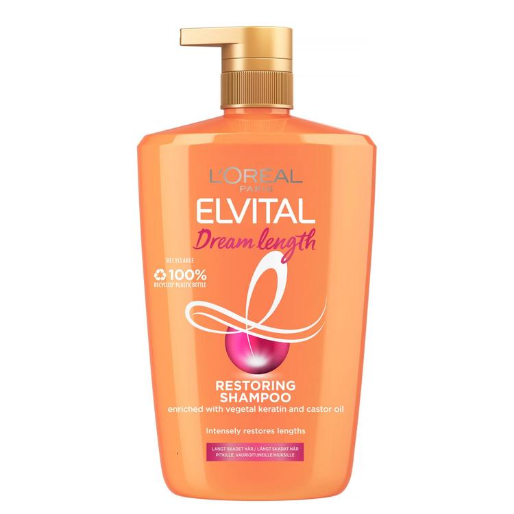 L'Oréal Paris Elvital Dream Length shampoo vaurioituneille hiuksille 1000ml